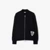 Burberry Wool-alpaca B Shield Bomber Jacket In Black