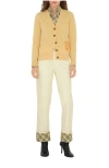Burberry B Shield Wool Blend Cardigan