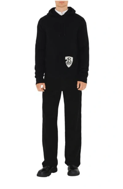 Burberry B Shield Wool Blend Hoodie