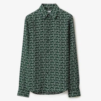 BURBERRY BURBERRY B-SILK GREEN SHIRT