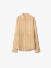 Burberry Shirts In Gold/white