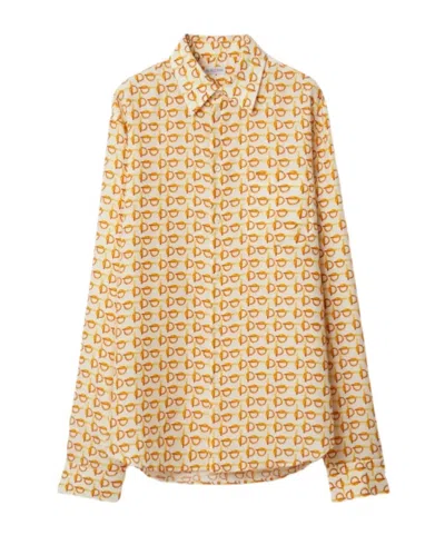 BURBERRY BURBERRY B PATTERN LONG-SLEEVED SHIRT