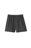 Burberry Shorts In Silver/black