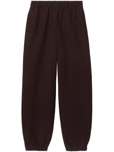 Burberry B Snake Cotton Joggers In Brown