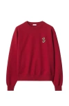Burberry B Snake-appliqué Cotton Sweatshirt In Geranium