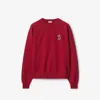 Burberry B Snake-appliqué Cotton Sweatshirt In Geranium