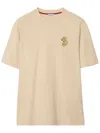 Burberry B Snake Cotton T-shirt In Neutrals