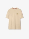 Burberry B Snake Cotton T-shirt In Nutmeg