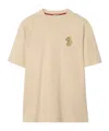 Burberry B Snake Cotton T-shirt In Nutmeg