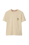 Burberry B Snake Cotton T-shirt In Nutmeg