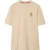 Burberry B Snake Cotton T-shirt In Nutmeg