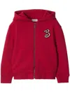 Burberry B Snake Hoodie In Red