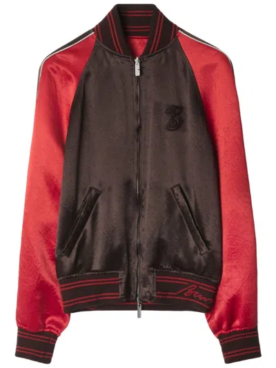 Burberry B Snake Jacket In Peat