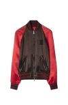 Burberry B Snake Jacket In Peat