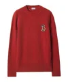 Burberry B Snake Wool Cashmere Sweater In Geranium