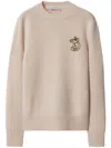 Burberry B Snake Wool Cashmere Sweater In Neutrals