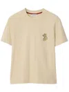 Burberry B Snake Cotton T-shirt In Neutrals