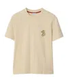 Burberry B Snake Cotton T-shirt In Nutmeg