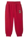 Burberry B Snake Track Pants In Red