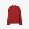 Burberry B Snake Wool Cashmere Sweater In Geranium