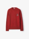 Burberry B Snake Wool Cashmere Sweater In Geranium