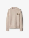 Burberry B Snake Wool Cashmere Sweater In Nutmeg