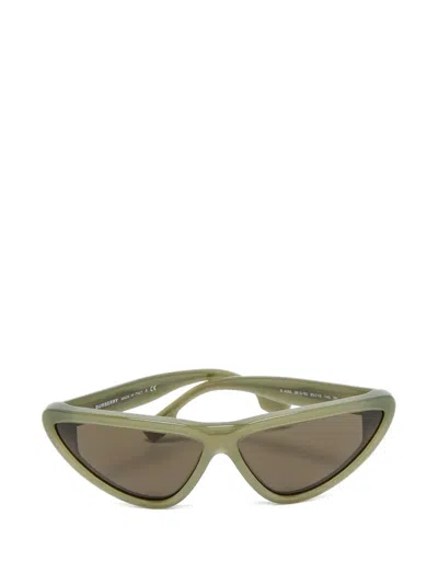 Pre-owned Burberry B4292 Cat-eye Sunglasses In Green