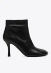 Burberry Baby 85 Leather Ankle Boots In Black