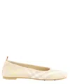 Burberry Archive Check Ballet Flats In Pink