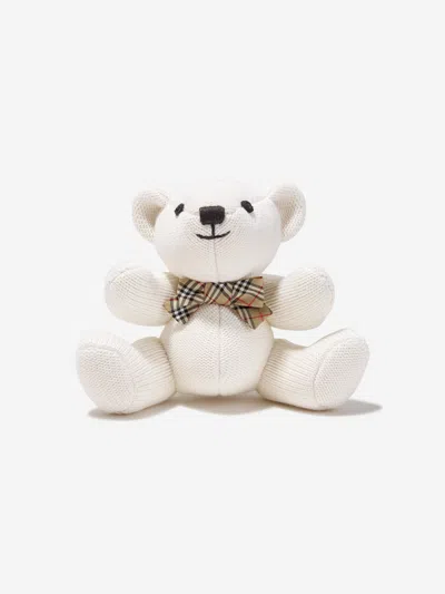 Burberry Baby Bear Rattle In Ivory | ModeSens
