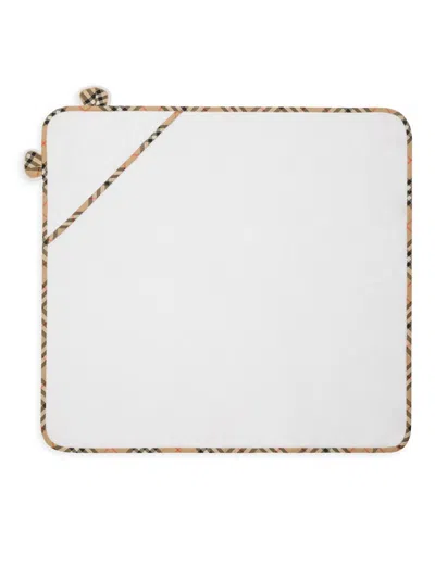 Burberry Baby's Bear Towel & Hat Set In Red