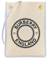 Burberry Baby Blue Canvas Calfskin Canvas Crossbody Pouch (authentic Pre-  Loved)