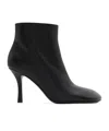 Burberry Baby 85 Leather Ankle Boots In Black
