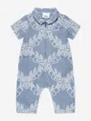BURBERRY BABY BOYS ANDREAS CREST ROMPER
