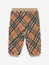Burberry Baby Boys Archive Check Edgar Joggers In Beige