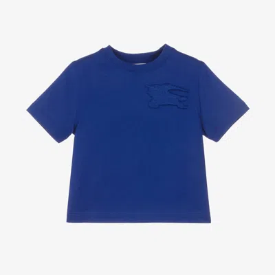 Burberry Baby Boys Blue Cotton Ekd T-shirt
