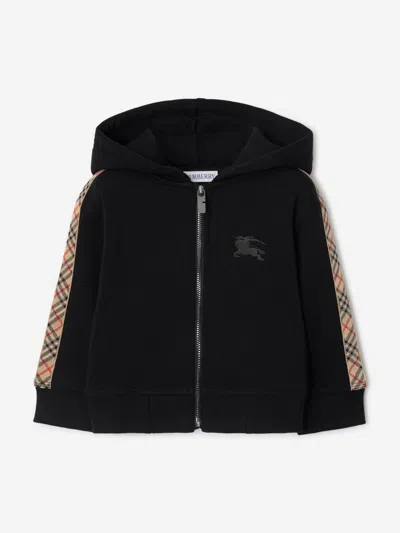 BURBERRY BURBERRY BABY BOYS CLYDE CHECK TAPE ZIP UP TOP