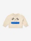 Burberry Baby Boys Flag Logo Sweatshirt In Neutral