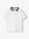 Burberry Boys Johane Check Collar Polo Shirt