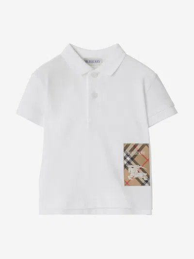 Burberry Baby Boys Johane Ekd Polo Shirt In White