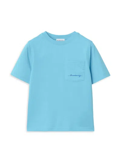 Burberry Baby Boy's, Little Boy's & Boy's Cedar Logo Pocket T-shirt In Blue