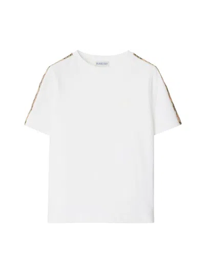 Burberry Baby Boy's, Little Boy's & Boy's Check Trim Cotton T-shirt In White