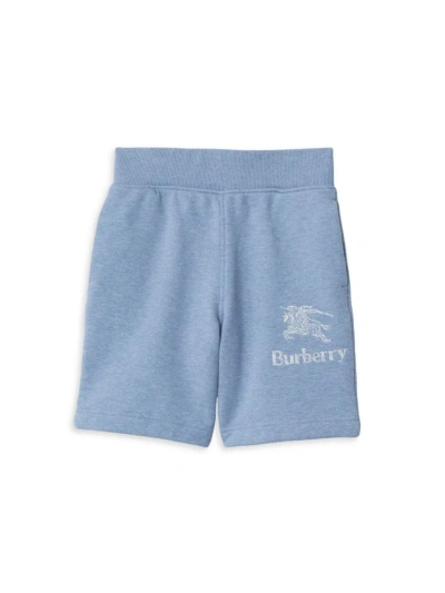 Burberry Baby Boy's, Little Boy's & Boy's Equestrian Knight Sweat Shorts In Light Blue Melange