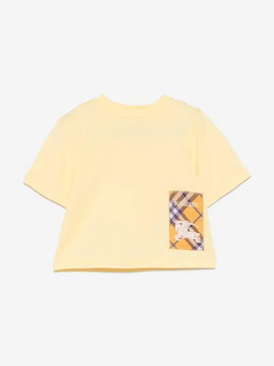 Burberry Kids'  Baby Boys Mini Cedar T-shirt In Yellow