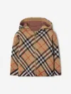 Burberry Baby Boys Mini Jimmy Check Zip Up Top In Multi