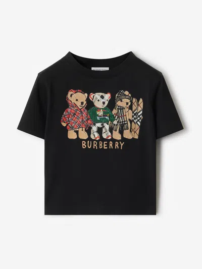 Burberry Baby Boys Thomas Bear And Friends T-shirt In Black