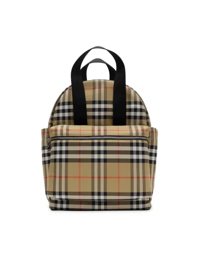 Burberry Childrens Check Baby Changing Backpack In Multi