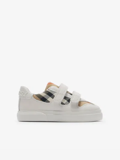 BURBERRY BURBERRY BABY CHECK TRAINERS