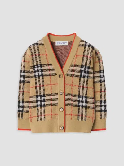 Burberry Baby Girl's & Little Girl's Graham Check Cardigan In Brown