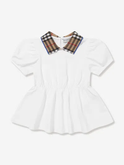 Burberry Baby Girls Alesea Polo Dress In White